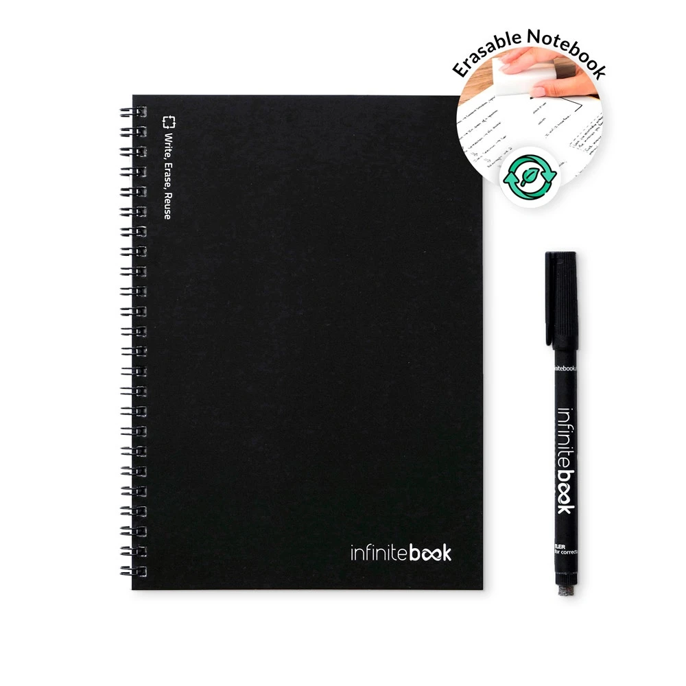 INFINITEBOOK LINED A5. Infinitebook με εύκαμπτο εξώφυλλο και 15 επενδεδυμένες σελίδες πίνακα