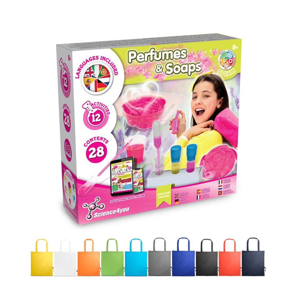 Perfume & Soap Factory Kit V. Εκπαιδευτικό παιχνίδι παραδίδεται με αναδιπλούμενη τσάντα δώρου 190T