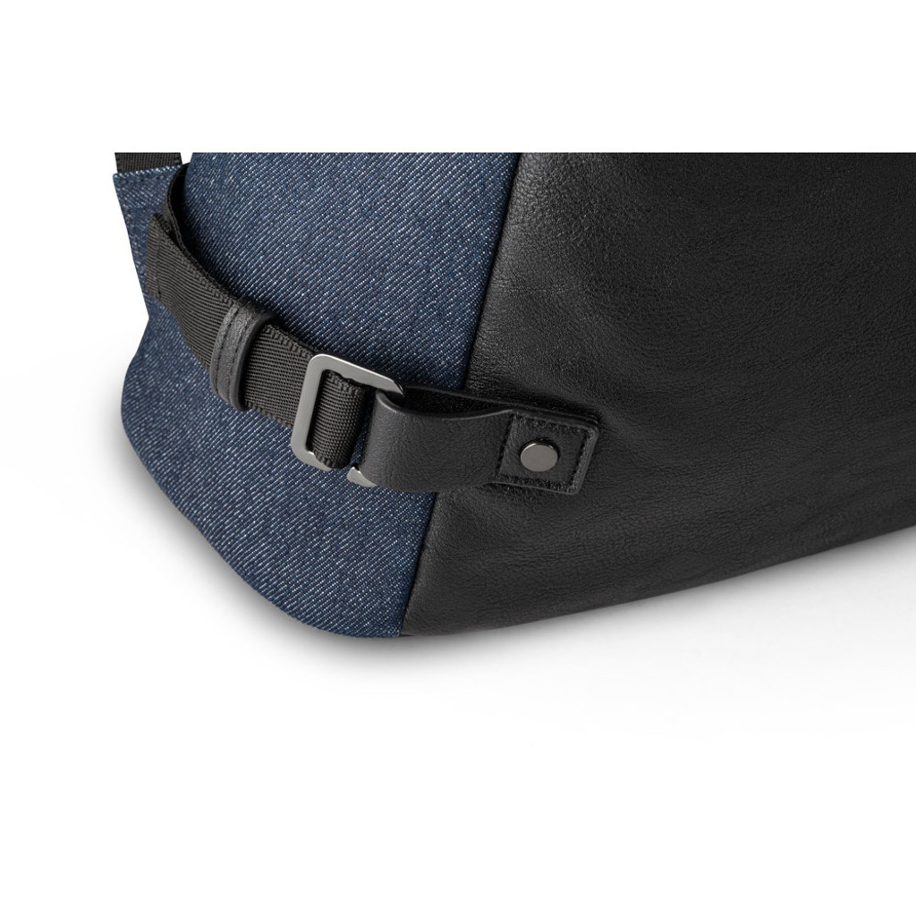 DIVERGENT BACKPACK I. Σακίδιο πλάτης laptop έως 15.6'' σε τζιν και PU