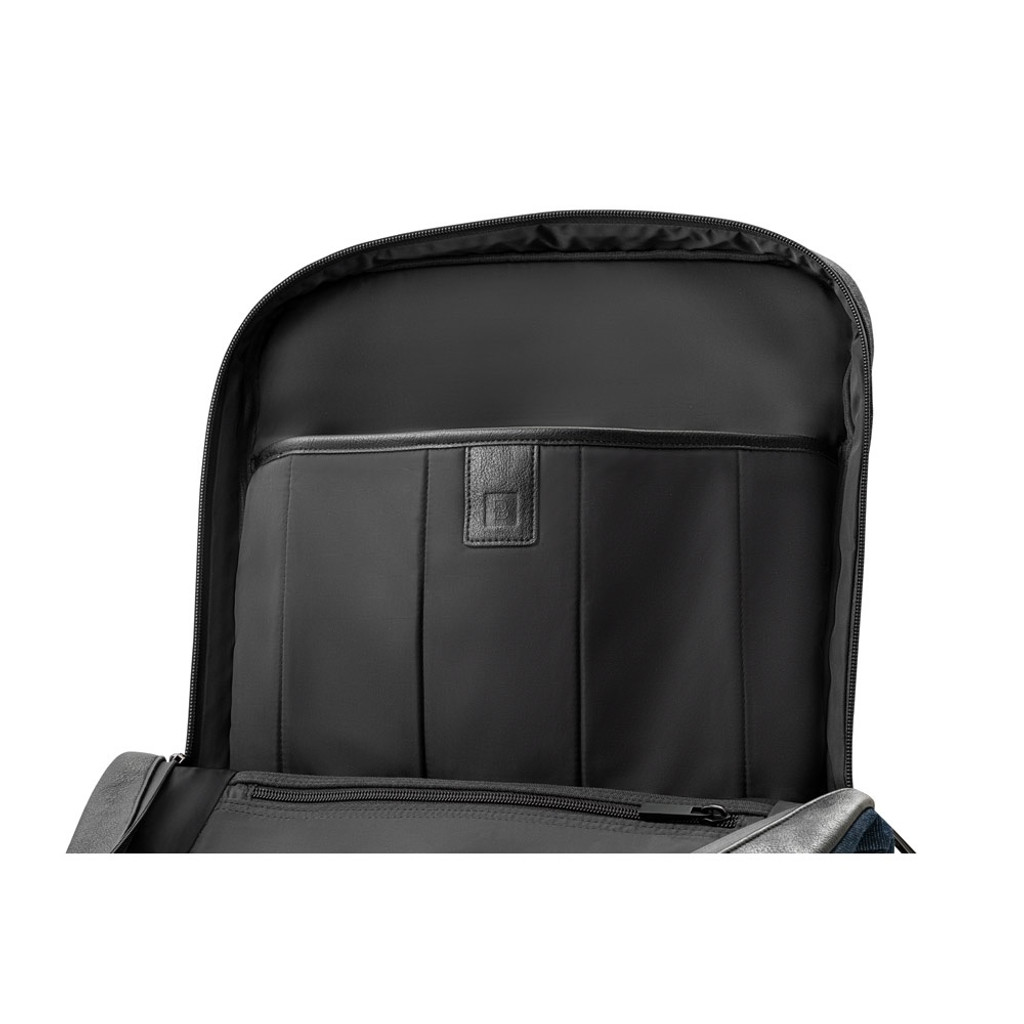 DIVERGENT BACKPACK I. Σακίδιο πλάτης laptop έως 15.6'' σε τζιν και PU