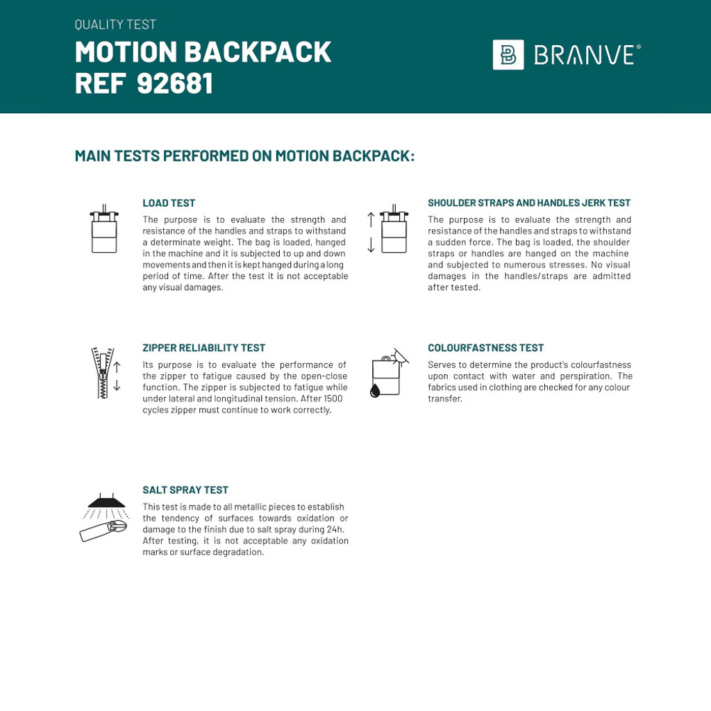 MOTION BACKPACK. Σακίδιο πλάτης 600D και πολυπροπυλένιο