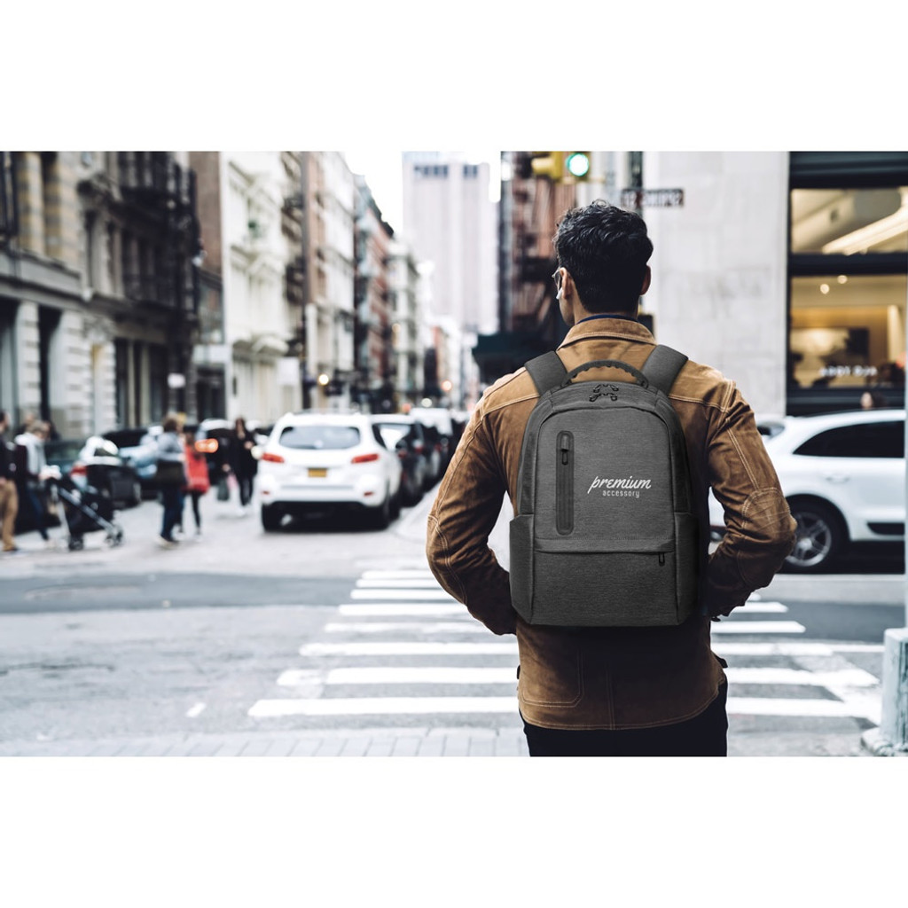 BOSTON. Αδιάβροχο σακίδιο laptop 2Tone Nylon 17''