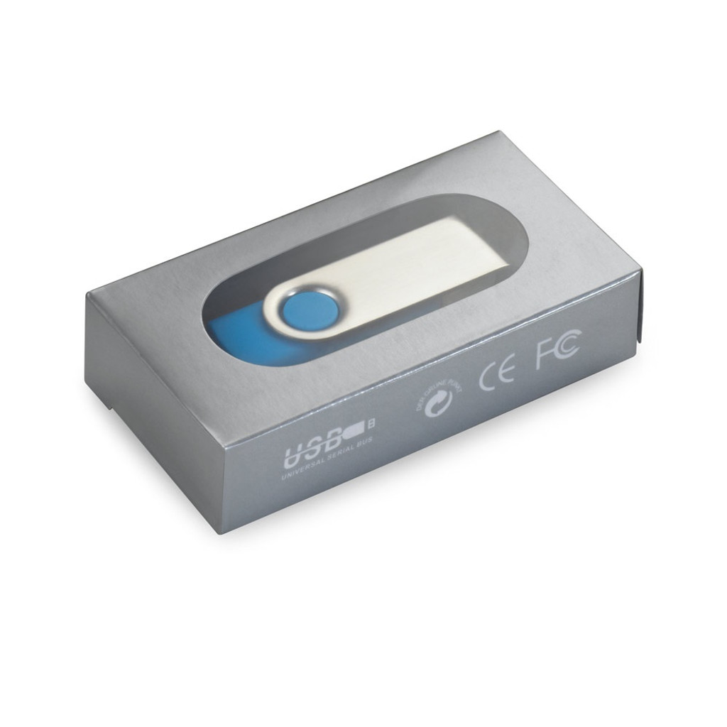 CLAUDIUS 4GB. Μονάδα flash USB 4 GB με μεταλλικό κλιπ