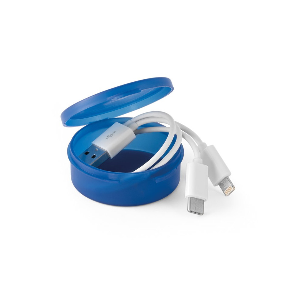 EMMY. Καλώδιο USB με υποδοχή 3 σε 1 σε ABS και PVC