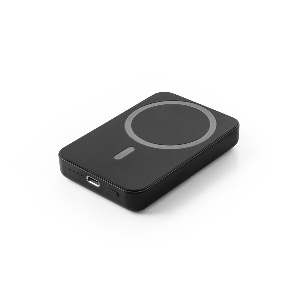 AMPERE. Μαγνητικό power bank 5'000 mAh με ασύρματο φορτιστή εξαιρετικά γρήγοτρης φόρτισης15W σε 100% rABS