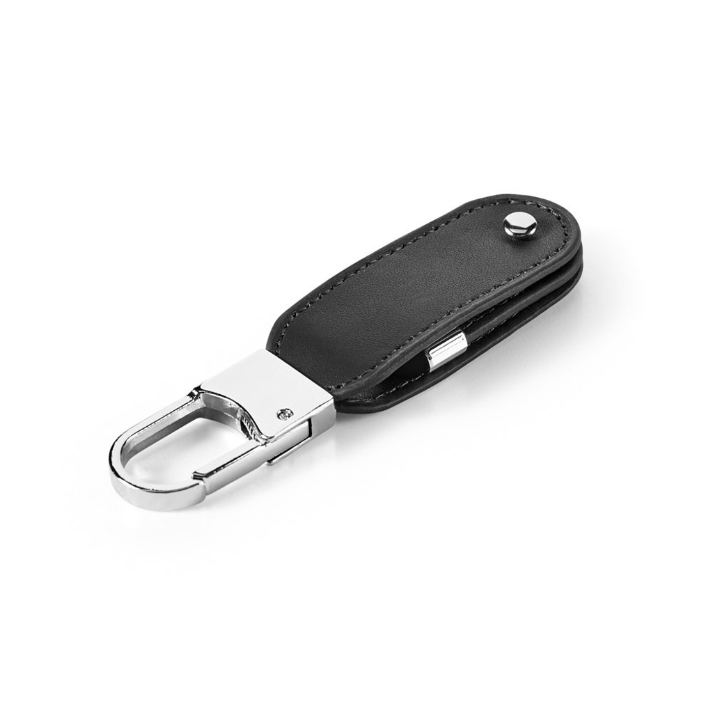 BRAGG 8GB. Μνήμη USB με 8GB σε PU και με κλιπ καραμπίνερ