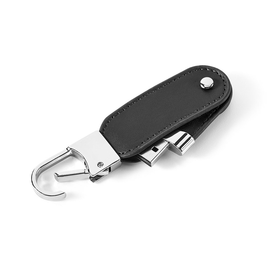 BRAGG 8GB. Μνήμη USB με 8GB σε PU και με κλιπ καραμπίνερ