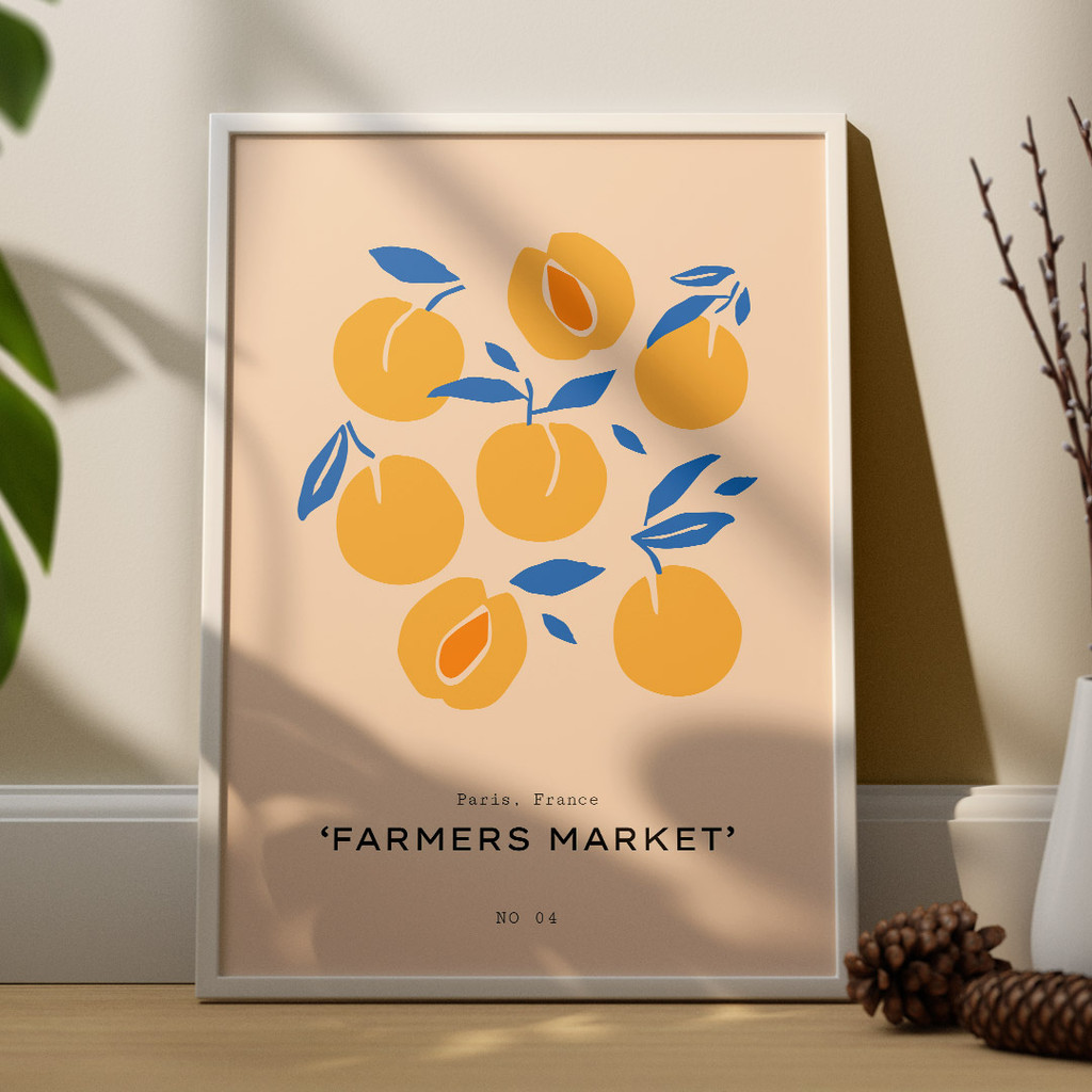 Farmers Market Blue Peach