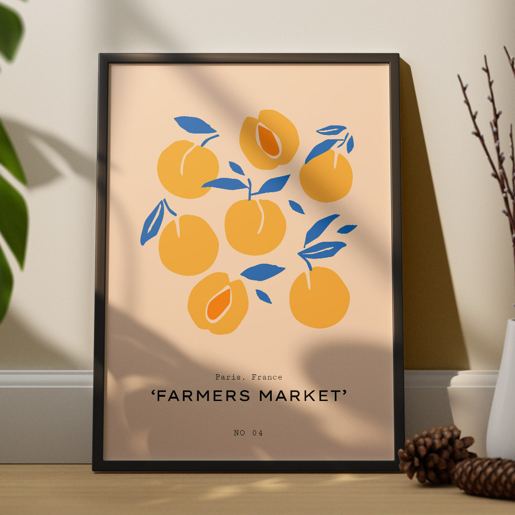 Farmers Market Blue Peach