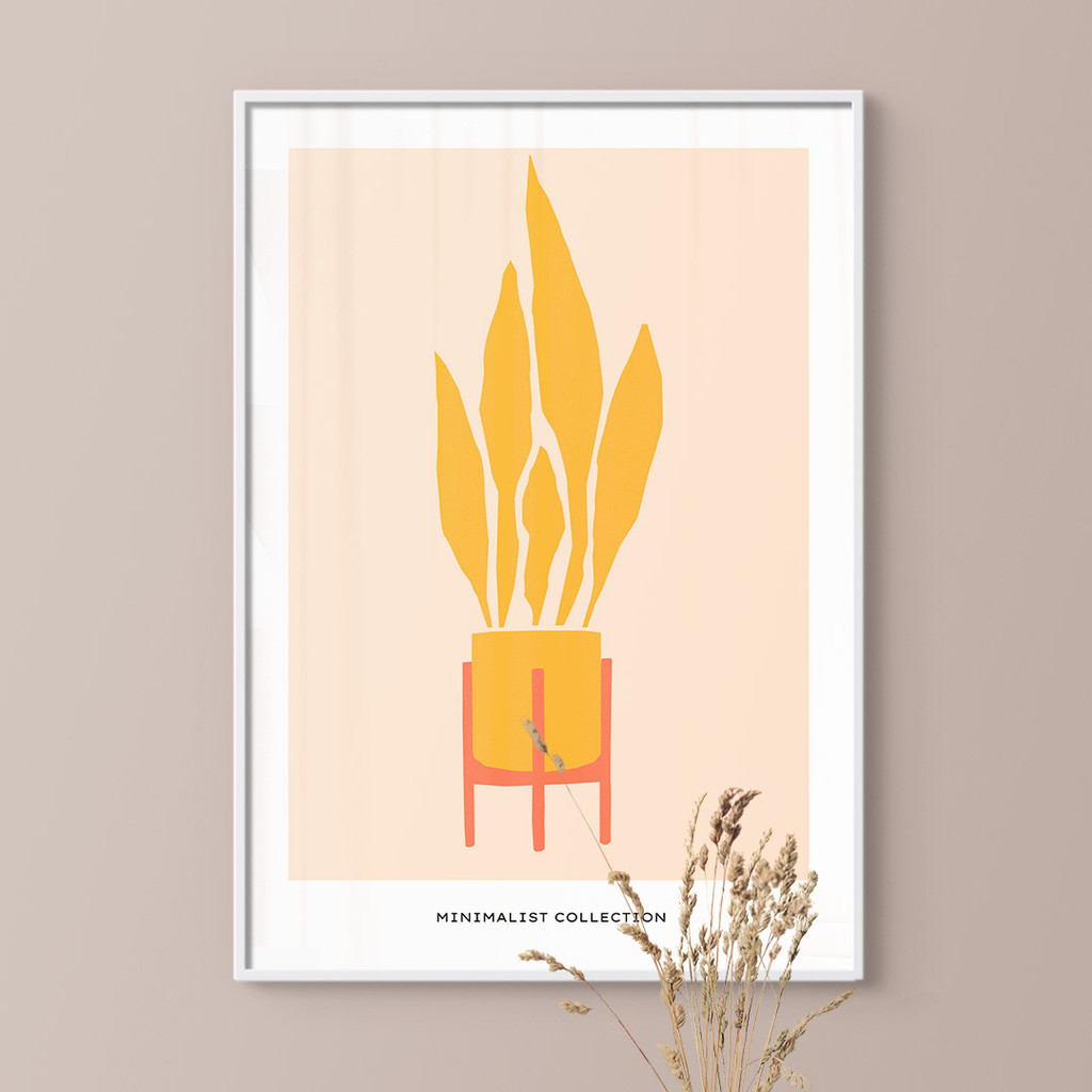 Minimalist Orange Flames