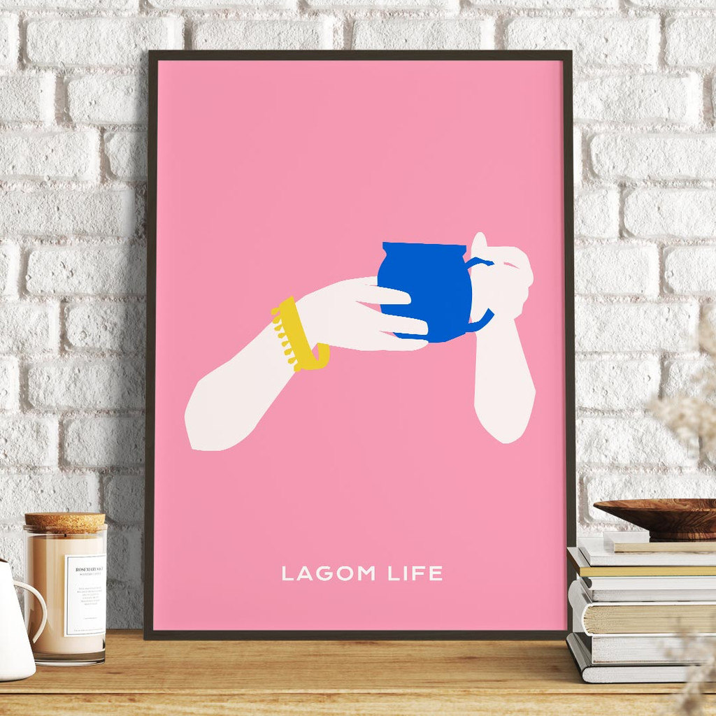 Lagom Life Blue Cup