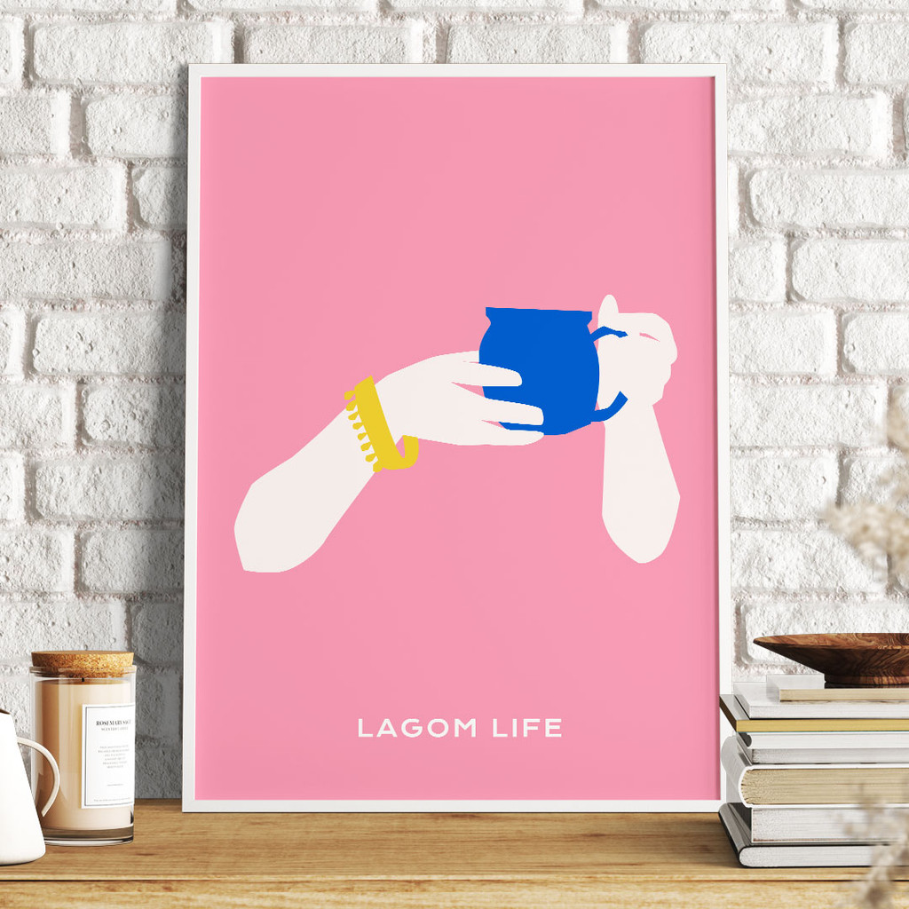 Lagom Life Blue Cup