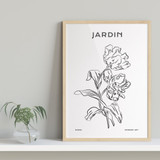 Jardin, Modern Line Art, Paris No. 67