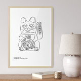 Minimalist Drawing Collection, Crazy Cat