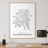 Line Art, Rhododendron No. 06