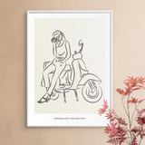 Line Art, Minimalist Collection, Vintage Vespa