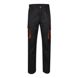 VL HYPNOS. Δίχρωμο παντελόνι twill με πολλαπλές τσέπες (200g/m²), από βαμβάκι (35%) και πολυεστέρα (65%)