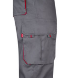 VL HYPNOS. Δίχρωμο παντελόνι twill με πολλαπλές τσέπες (200g/m²), από βαμβάκι (35%) και πολυεστέρα (65%)