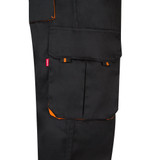 VL HYPNOS. Δίχρωμο παντελόνι twill με πολλαπλές τσέπες (200g/m²), από βαμβάκι (35%) και πολυεστέρα (65%)