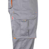 VL HYPNOS. Δίχρωμο παντελόνι twill με πολλαπλές τσέπες (200g/m²), από βαμβάκι (35%) και πολυεστέρα (65%)