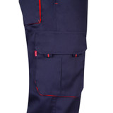 VL HYPNOS. Δίχρωμο παντελόνι twill με πολλαπλές τσέπες (200g/m²), από βαμβάκι (35%) και πολυεστέρα (65%)