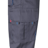 VL HYPNOS. Δίχρωμο παντελόνι twill με πολλαπλές τσέπες (200g/m²), από βαμβάκι (35%) και πολυεστέρα (65%)