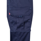 VL HYPNOS. Δίχρωμο παντελόνι twill με πολλαπλές τσέπες (200g/m²), από βαμβάκι (35%) και πολυεστέρα (65%)
