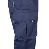 VL FIDES. Δίχρωμο ελαστικό παντελόνι με πολλές τσέπες (240g/m²), από βαμβάκι (46%), EME (38%) και πολυεστέρα (16%)