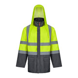 VL JUNO LARGE. Δίχρωμο πανωφόρι 4 σε 1 (180g/m²), από πολυεστέρα (100%) με επίστρωση PU