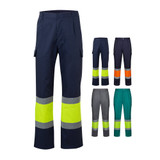 VL ARTEMIS. Δίχρωμο παντελόνι, από twill (190g/m²), από βαμβάκι (20%) και πολυεστέρα (80%)