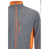VL GERAS. Δίχρωμο fleece μπουφάν (220g/m²) από πολυεστέρα (100%)