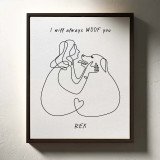 Πίνακας σε Καμβά I Woof You