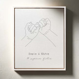 Πίνακας σε Καμβά Pinky Swear
