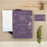 Ευχαριστήρια Κάρτα Γάμου Purple Ideas Ευχαριστήρια Κάρτα Γάμου Purple Ideas