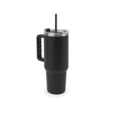 JOYNER XL. Μεγάλο κύπελλο ταξιδιού από ανοξείδωτο χάλυβα (91% ανακυκλωμένο) με διπλό τοίχωμα με μόνωση κενού και ματ φινίρισμα 1300 mL