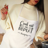 Ποδιά Cook, Eat and Repeat