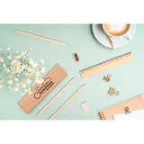 GEOFFREY. Ευέλικτο σετ γραφής που αποτελείται από μολύβι, ξύστρα, γόμα και χάρακα