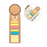 SAWYER. Σετ γραφείου 3 σε 1, κατασκευασμένο από 100% ανακυκλωμένο χαρτί, με στρογγυλή κορυφή και μαύρη εκτύπωση περιμετρικά