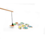 FISHY. Σετ ψαρέματος που αποτελείται από 10 ξύλινα ψάρια, ιδανικό για παιδιά