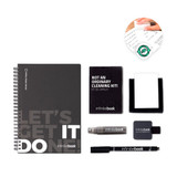STARTER KIT INFINITEBOOK. Σετ "Infinitebook" με σκληρό εξώφυλλο, 1 σετ καθαρισμού, 1 μαρκαδόρο και 1 θήκη στυλό