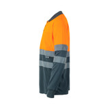 VL VULCAN LARGE. Διχρωμία πουκάμισο πόλο (160g/m²) με μακριά μανίκια, από πολυεστέρα (100%)