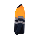 VL VULCAN LARGE. Διχρωμία πουκάμισο πόλο (160g/m²) με μακριά μανίκια, από πολυεστέρα (100%)