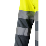 VL VULCAN LARGE. Διχρωμία πουκάμισο πόλο (160g/m²) με μακριά μανίκια, από πολυεστέρα (100%)