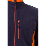 VL GERAS. Δίχρωμο fleece μπουφάν (220g/m²) από πολυεστέρα (100%)