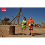 VL BRAHMA. Δίχρωμη τεχνική μπλούζα bird-eye (140g/m²), από πολυεστέρα (100%)
