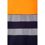VL BASTET. Δίχρωμο μπλουζάκι πικέ (150g/m²), από βαμβάκι (55%) και πολυεστέρα (45%)