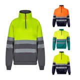 VL THOR. Διχρωμία φούτερ (300g/m²) από πολυεστερικό fleece (100%)
