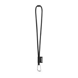 75089. SET Lanyard TUBE Long (Ø 7 mm) με καραμπίνερ σχήματος D 55 mm και κούμπωμα ασφαλείας Ø 7 mm