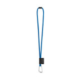 75089. SET Lanyard TUBE Long (Ø 7 mm) με καραμπίνερ σχήματος D 55 mm και κούμπωμα ασφαλείας Ø 7 mm