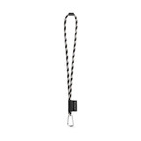 75089. SET Lanyard TUBE Long (Ø 7 mm) με καραμπίνερ σχήματος D 55 mm και κούμπωμα ασφαλείας Ø 7 mm